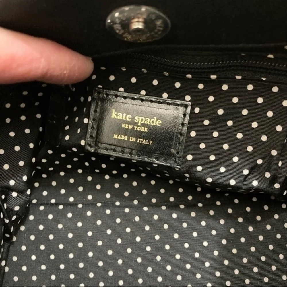 Kate spade black nylon and pink mini tote bag made in Italy rare